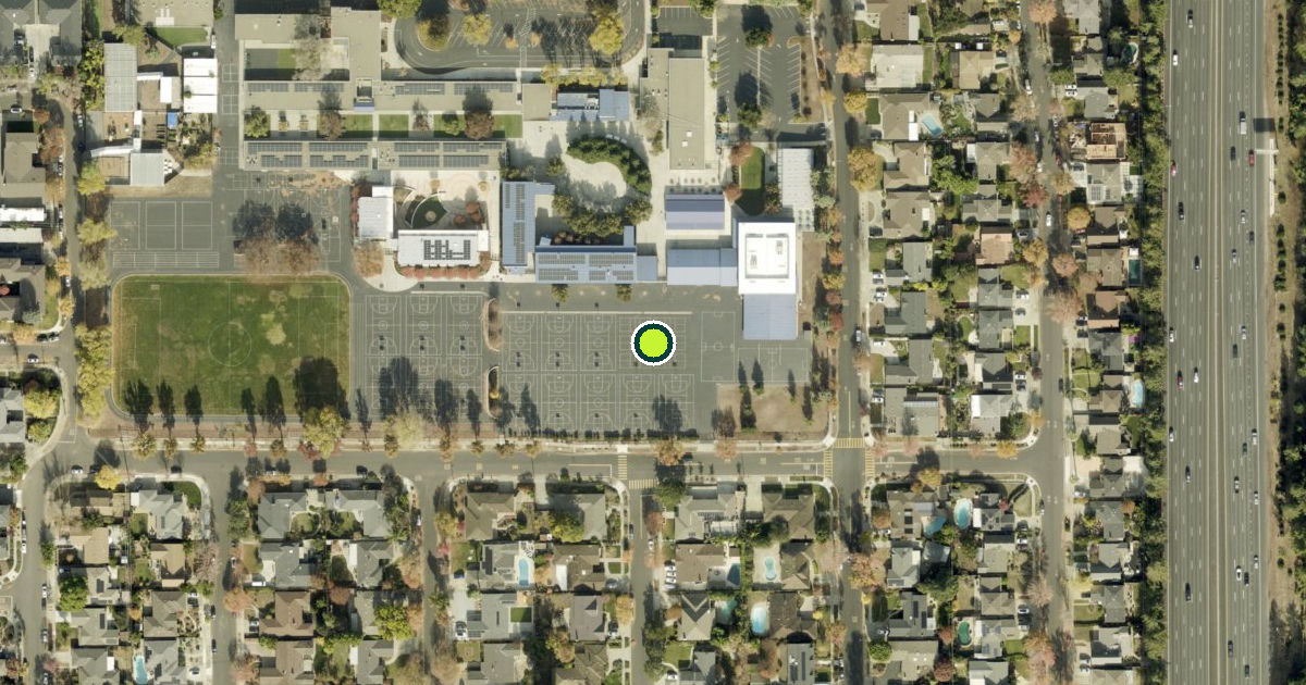 Satellite view of San Jose Pickleball Courts