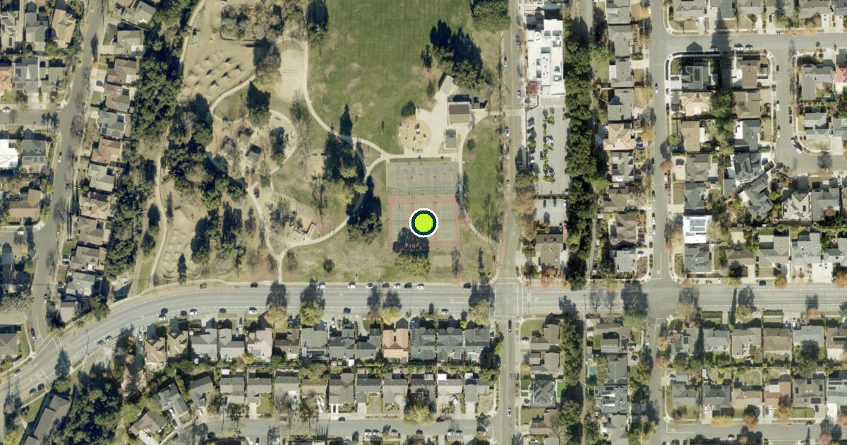 Satellite view of San Jose Pickleball Courts
