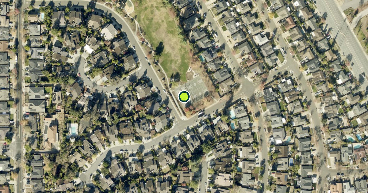 Satellite view of San Jose Pickleball Courts