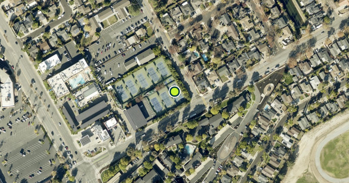 Satellite view of San Jose Pickleball Courts