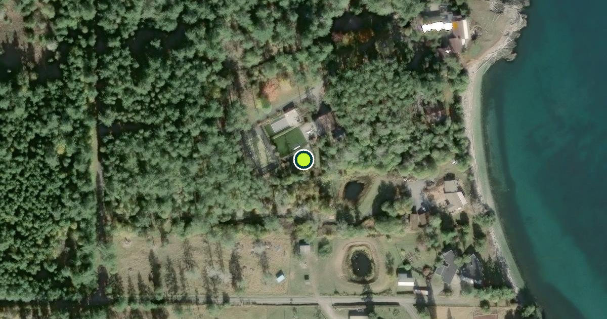 Satellite view of San Juan County Pickleball Courts