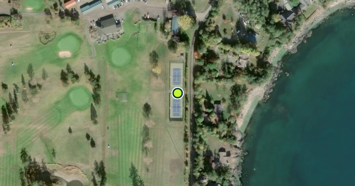 Satellite view of San Juan County Pickleball Courts