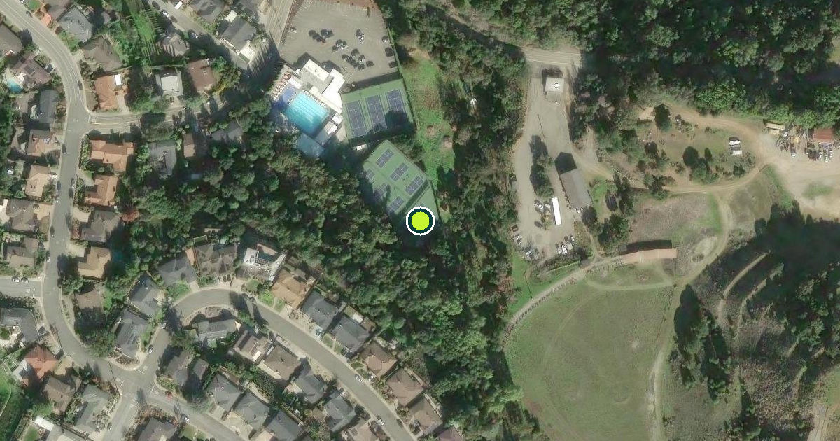 Satellite view of San Leandro Pickleball Courts