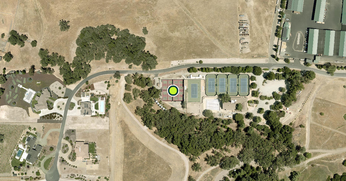 Satellite view of San Luis Obispo County Pickleball Courts