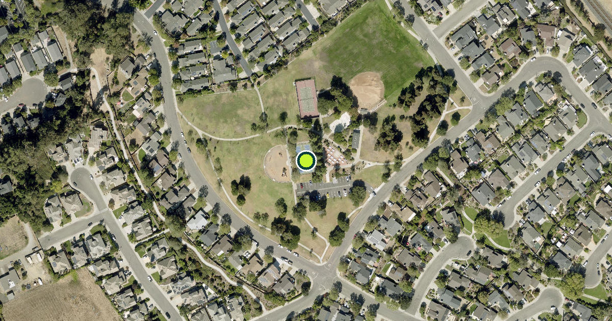 Satellite view of San Luis Obispo Pickleball Courts