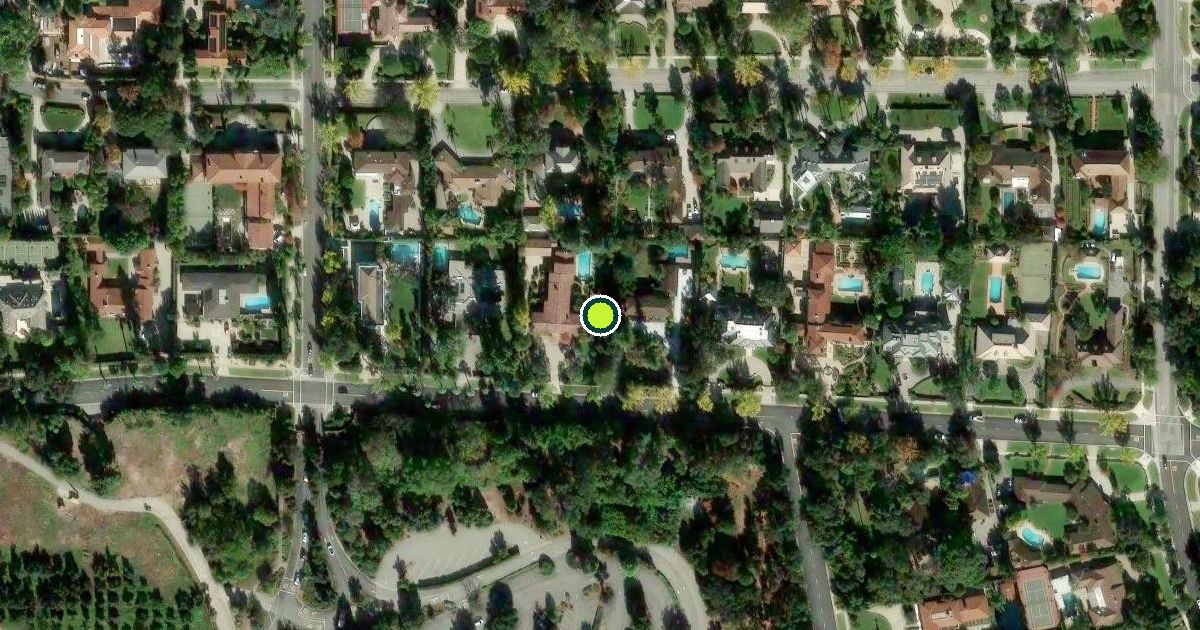 Satellite view of San Marino Pickleball Courts