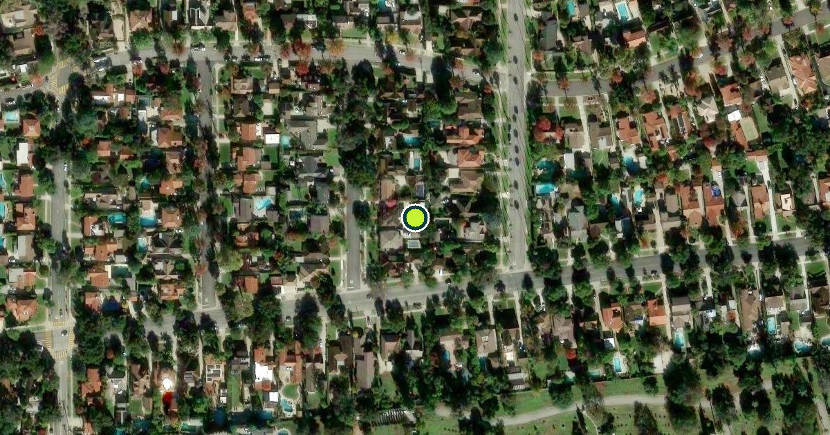 Satellite view of San Marino Pickleball Courts