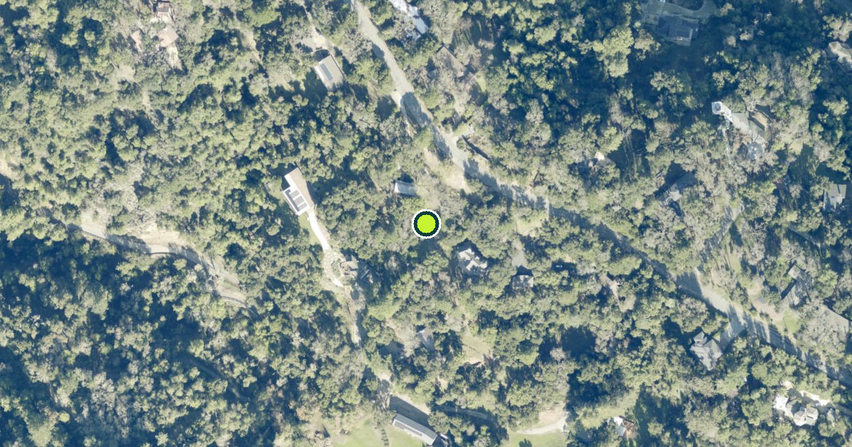 Satellite view of San Mateo County Pickleball Courts