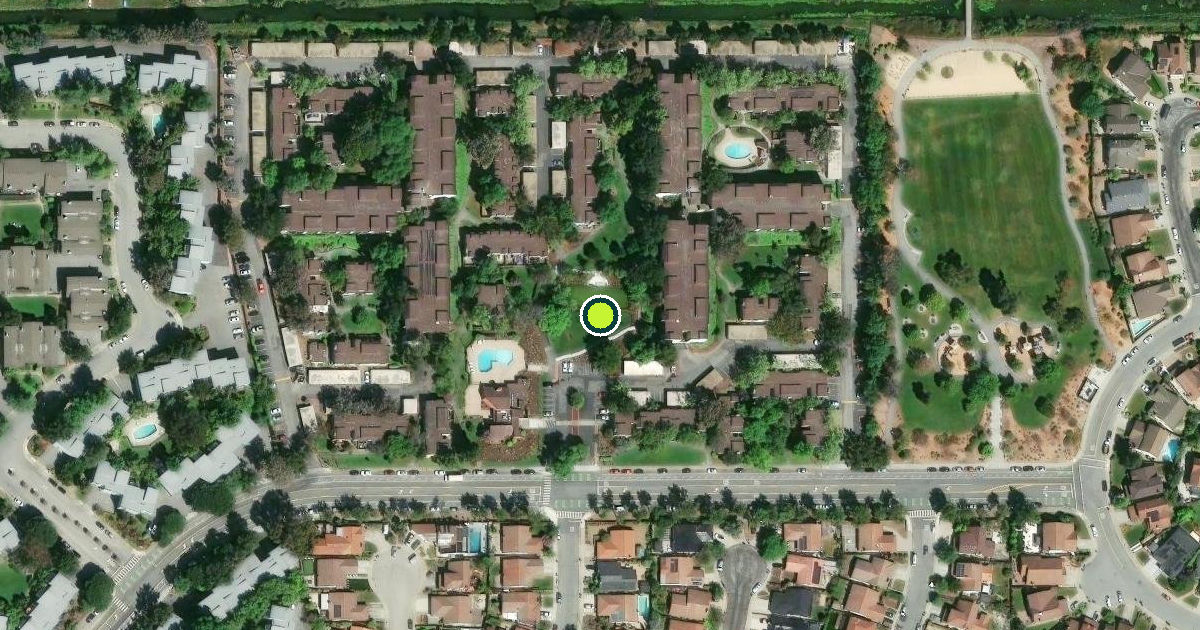 Satellite view of San Mateo Pickleball Courts