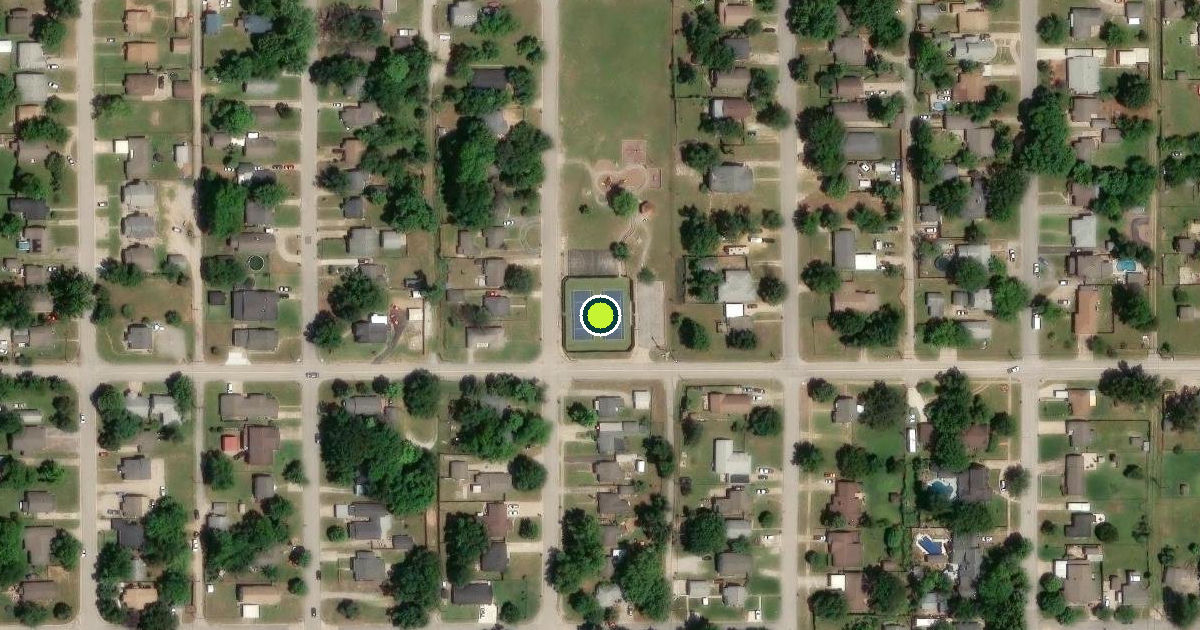 Satellite view of Sand Springs Pickleball Courts