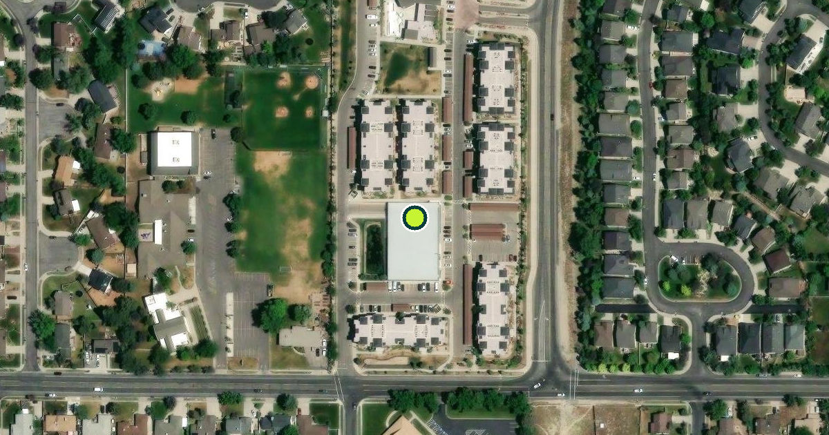 Satellite view of Sandy Pickleball Courts