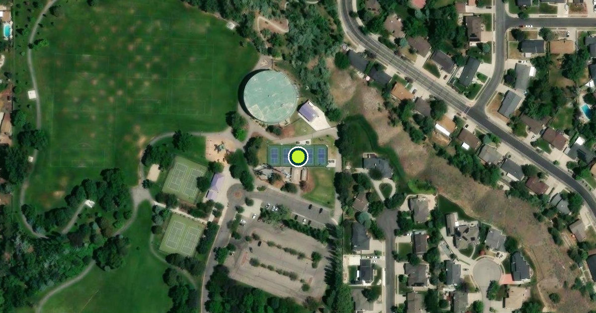 Satellite view of Sandy Pickleball Courts