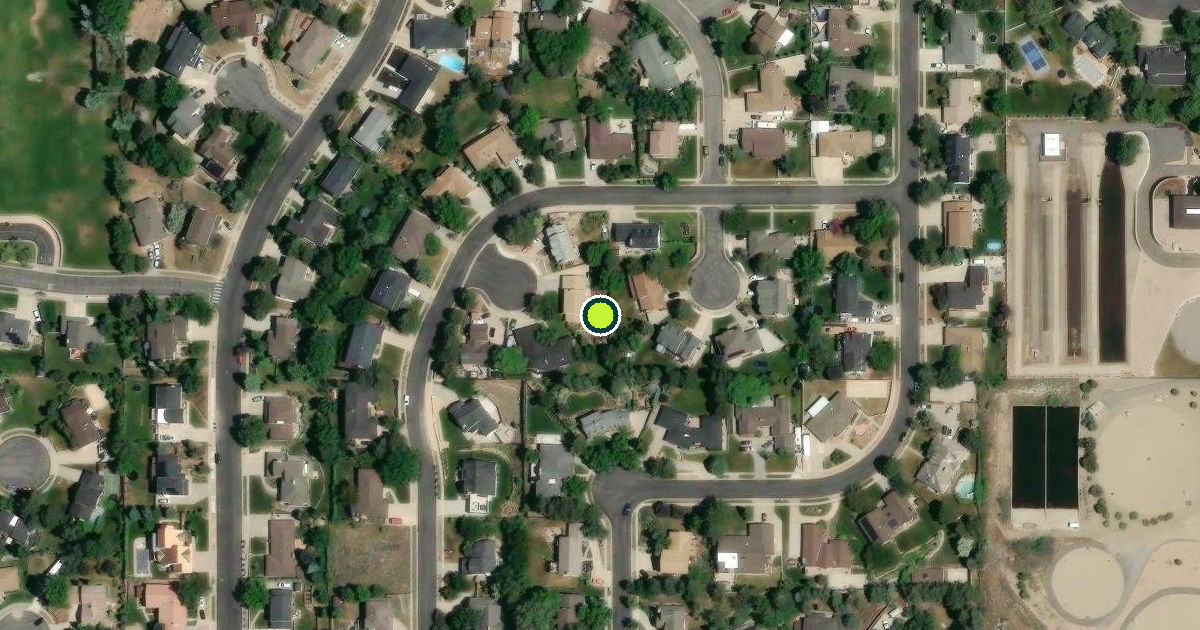 Satellite view of Sandy Pickleball Courts