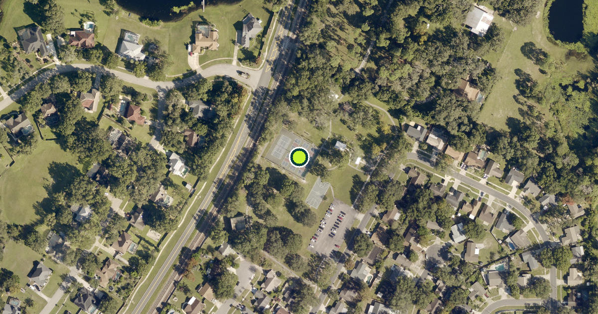 Satellite view of Sanford Pickleball Courts