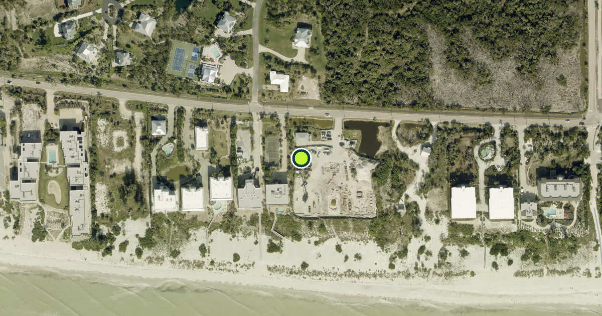Satellite view of Sanibel Pickleball Courts