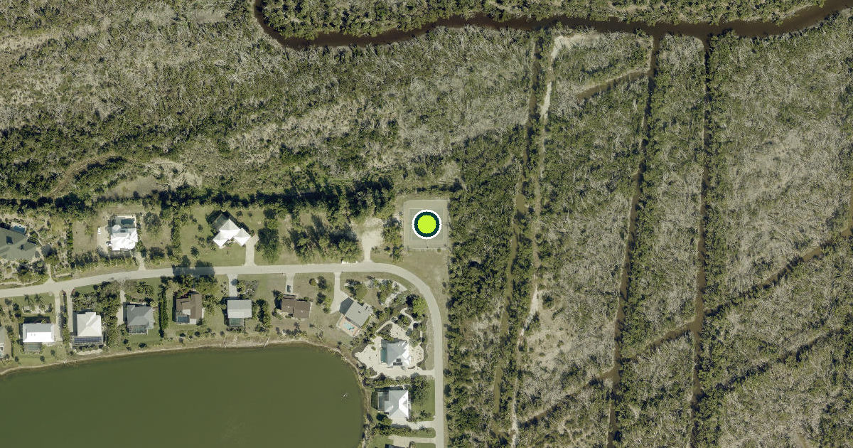 Satellite view of Sanibel Pickleball Courts