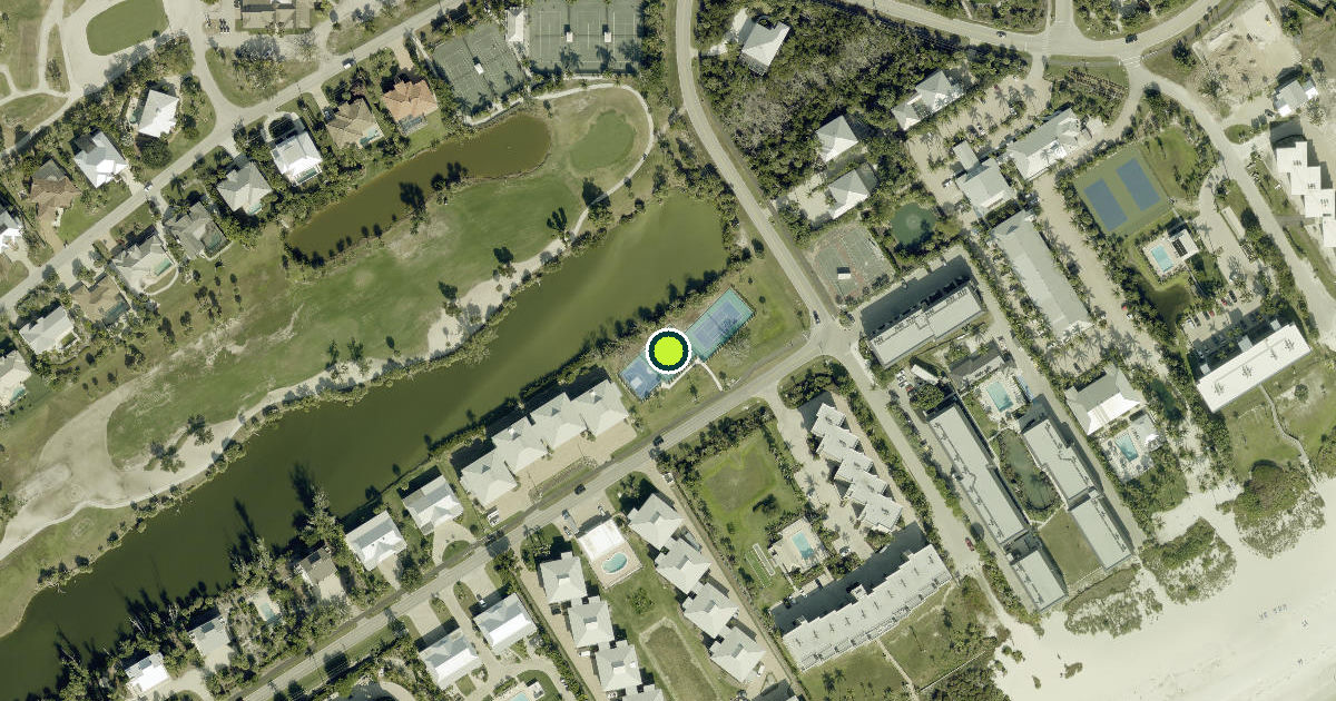 Satellite view of Sanibel Pickleball Courts