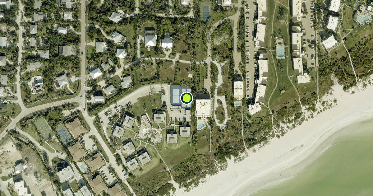 Satellite view of Sanibel Pickleball Courts
