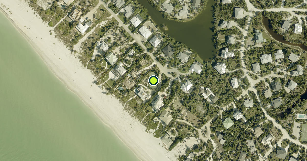 Satellite view of Sanibel Pickleball Courts