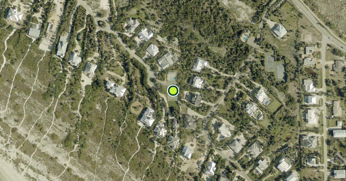 Satellite view of Sanibel Pickleball Courts