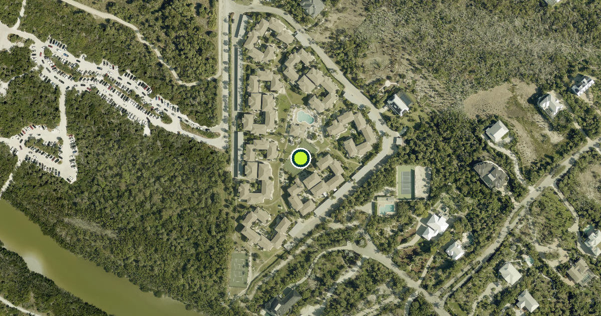 Satellite view of Sanibel Pickleball Courts