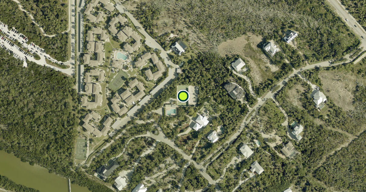 Satellite view of Sanibel Pickleball Courts