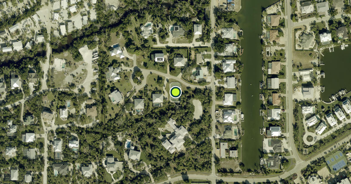 Satellite view of Sanibel Pickleball Courts