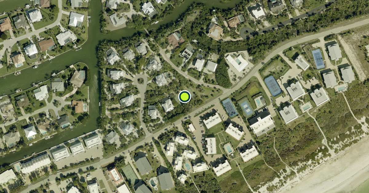 Satellite view of Sanibel Pickleball Courts