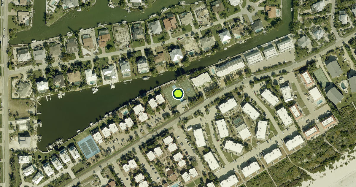 Satellite view of Sanibel Pickleball Courts