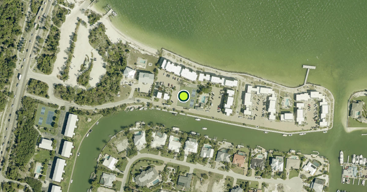 Satellite view of Sanibel Pickleball Courts