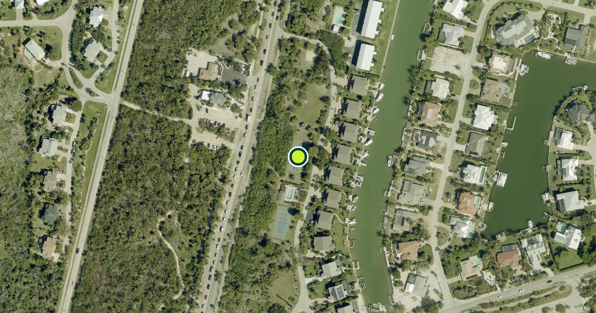 Satellite view of Sanibel Pickleball Courts