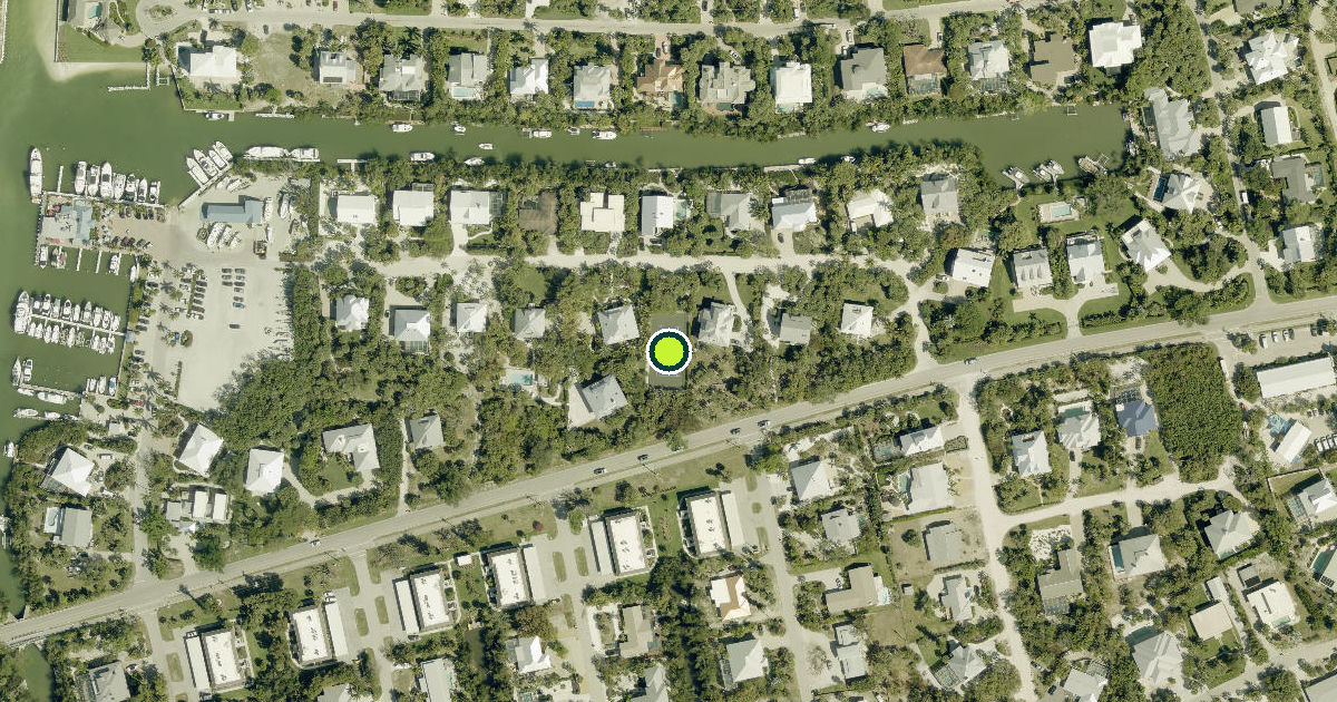 Satellite view of Sanibel Pickleball Courts