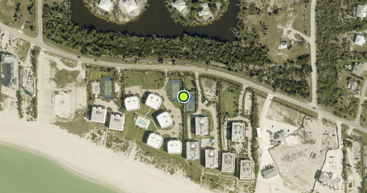 Satellite view of Sanibel Pickleball Courts