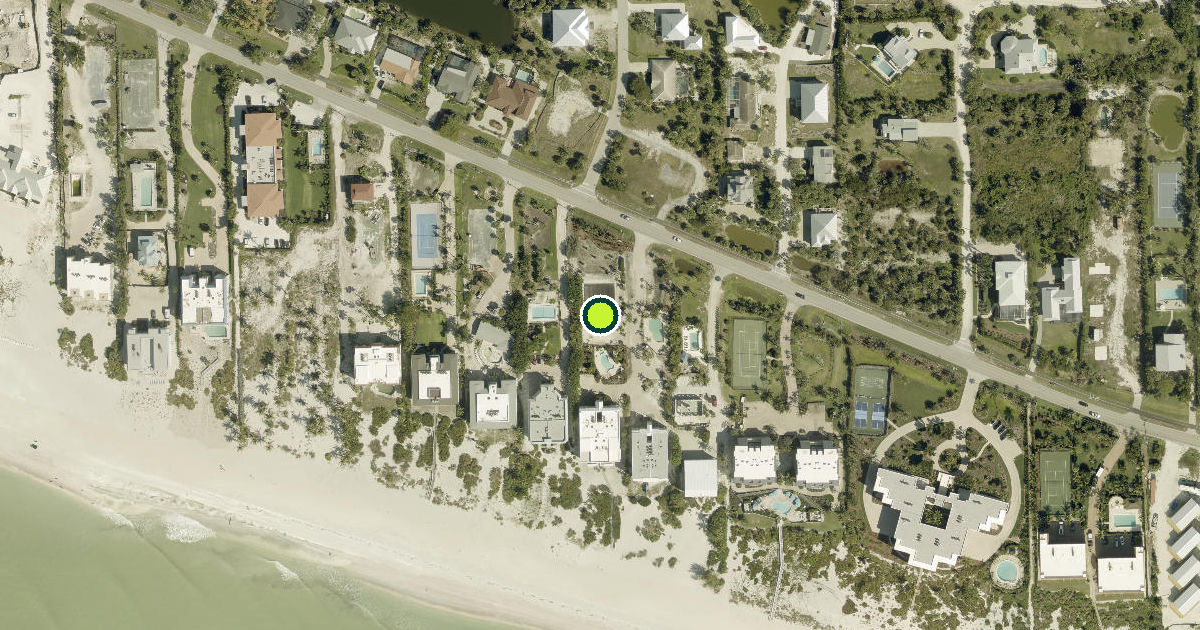 Satellite view of Sanibel Pickleball Courts