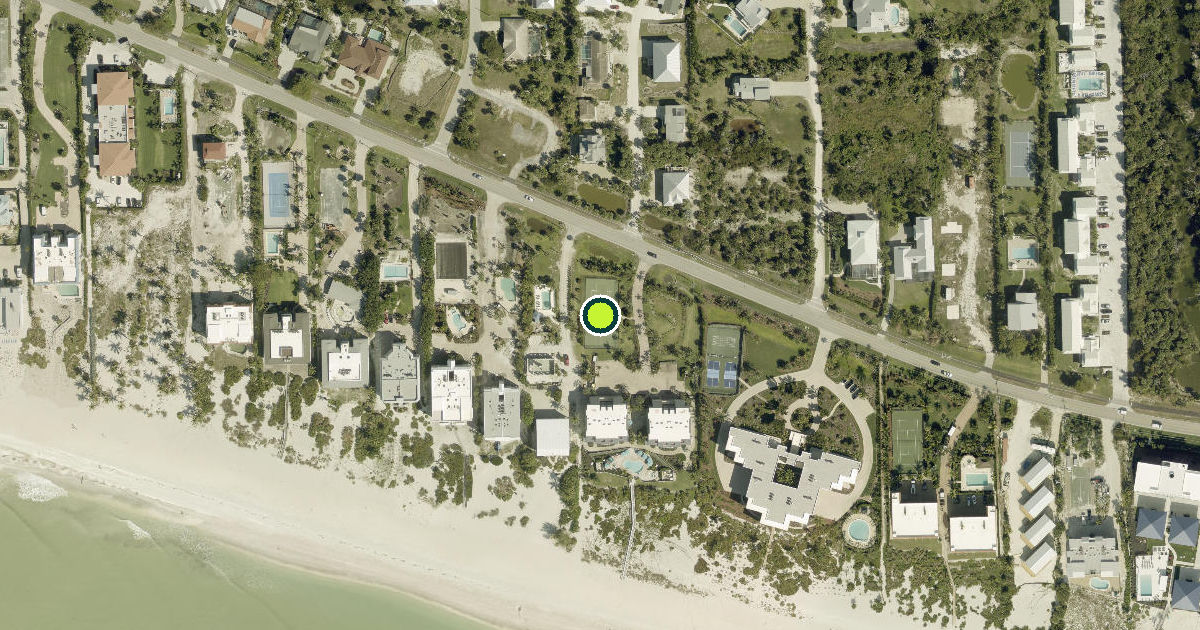 Satellite view of Sanibel Pickleball Courts