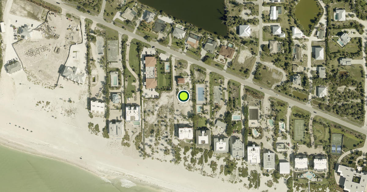 Satellite view of Sanibel Pickleball Courts