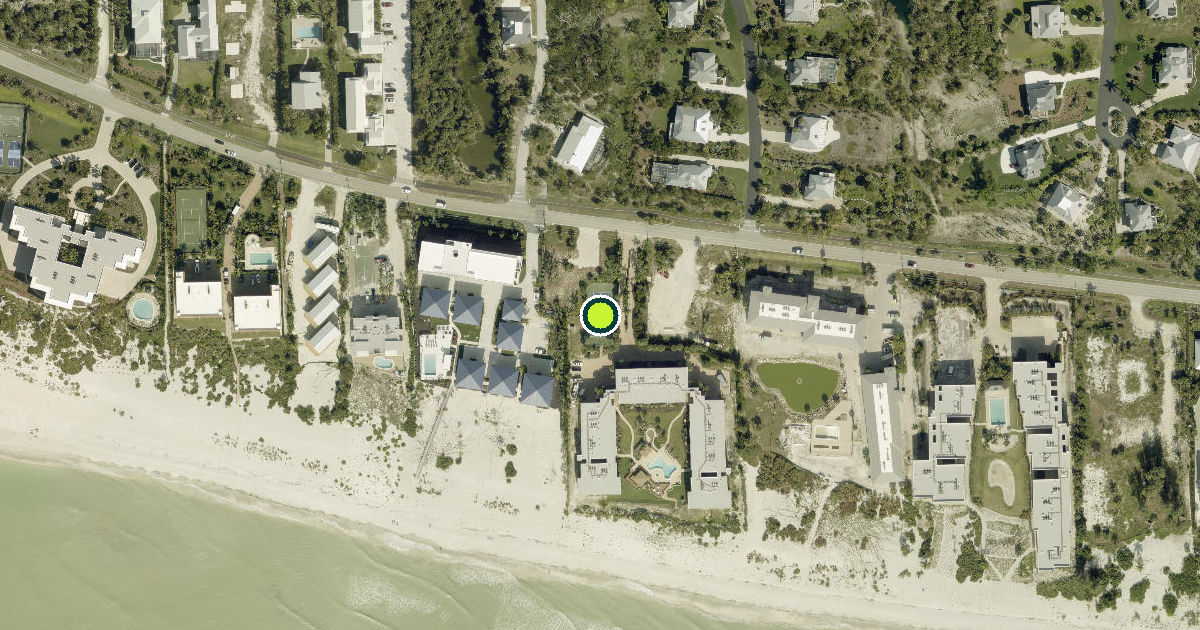 Satellite view of Sanibel Pickleball Courts