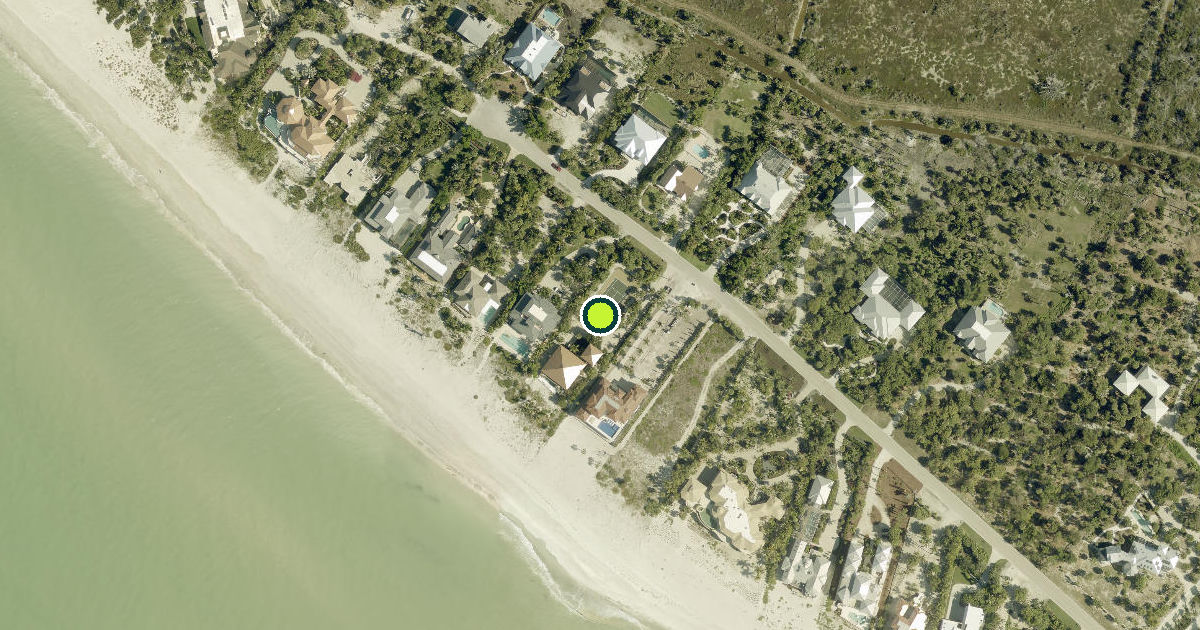 Satellite view of Sanibel Pickleball Courts