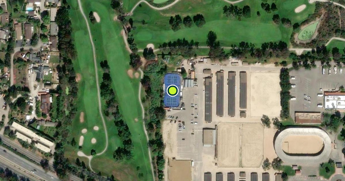 Satellite view of Santa Barbara County Pickleball Courts