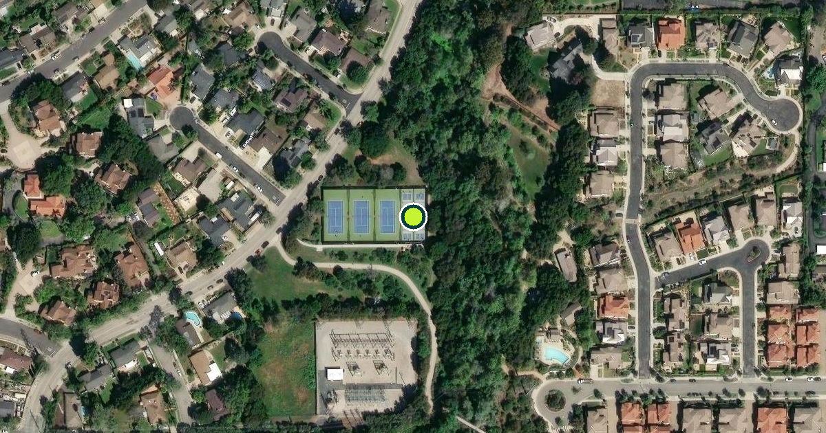 Satellite view of Santa Barbara County Pickleball Courts