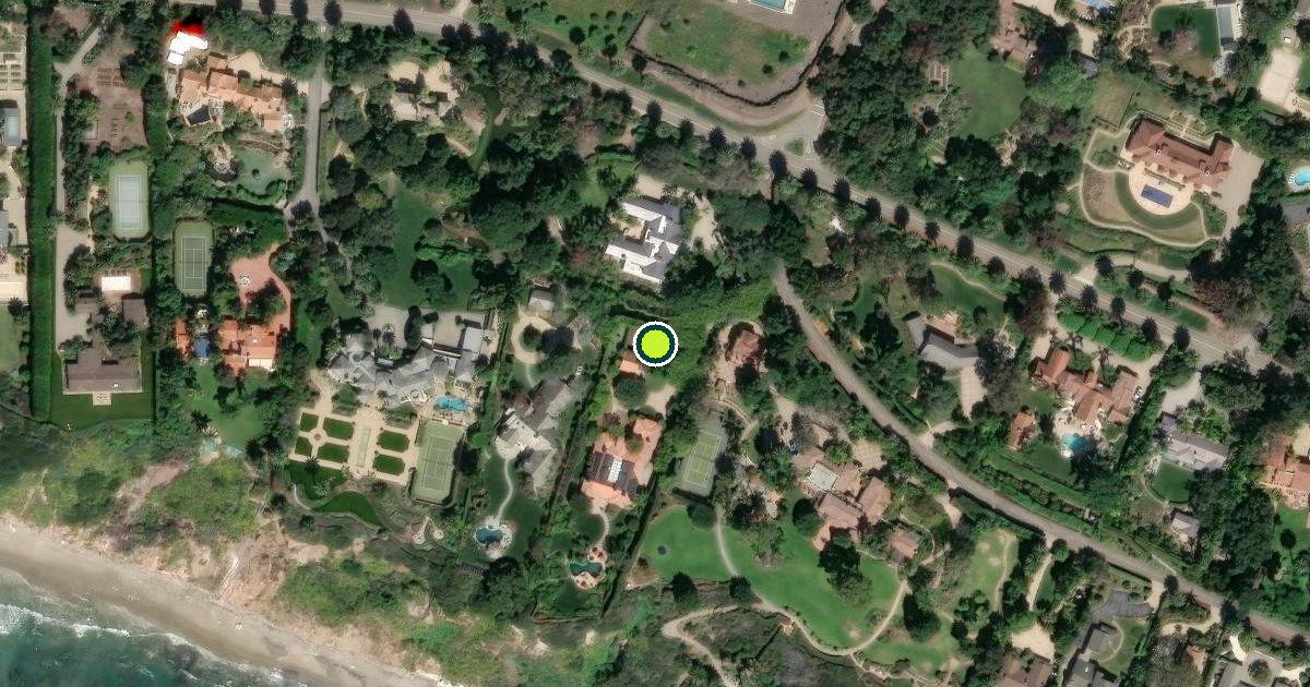 Satellite view of Santa Barbara County Pickleball Courts