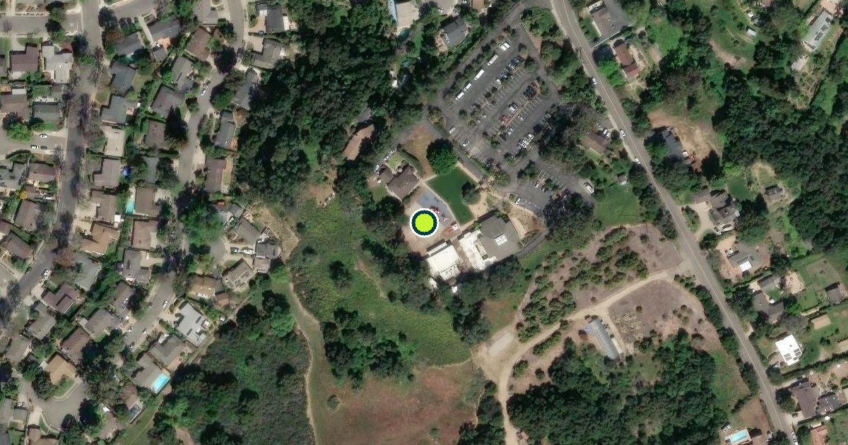 Satellite view of Santa Barbara Pickleball Courts