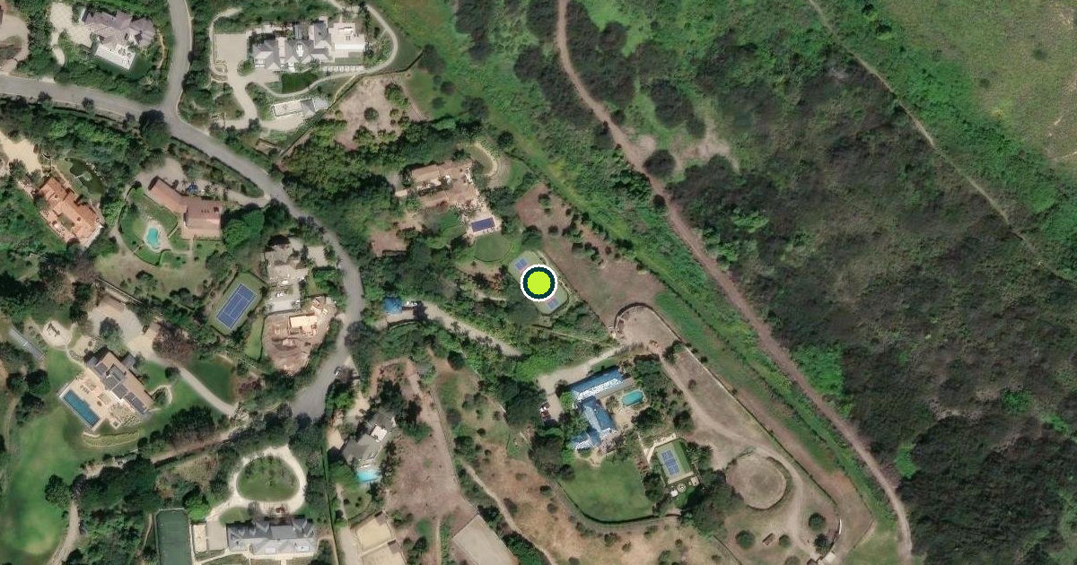 Satellite view of Santa Barbara Pickleball Courts