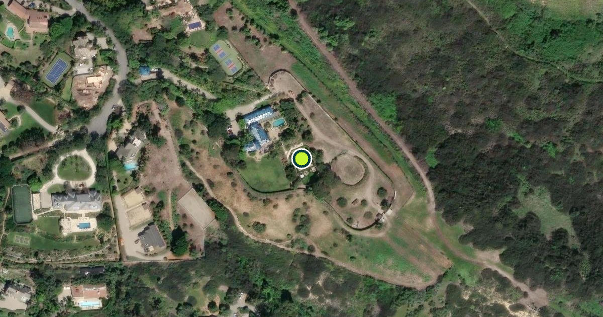 Satellite view of Santa Barbara Pickleball Courts
