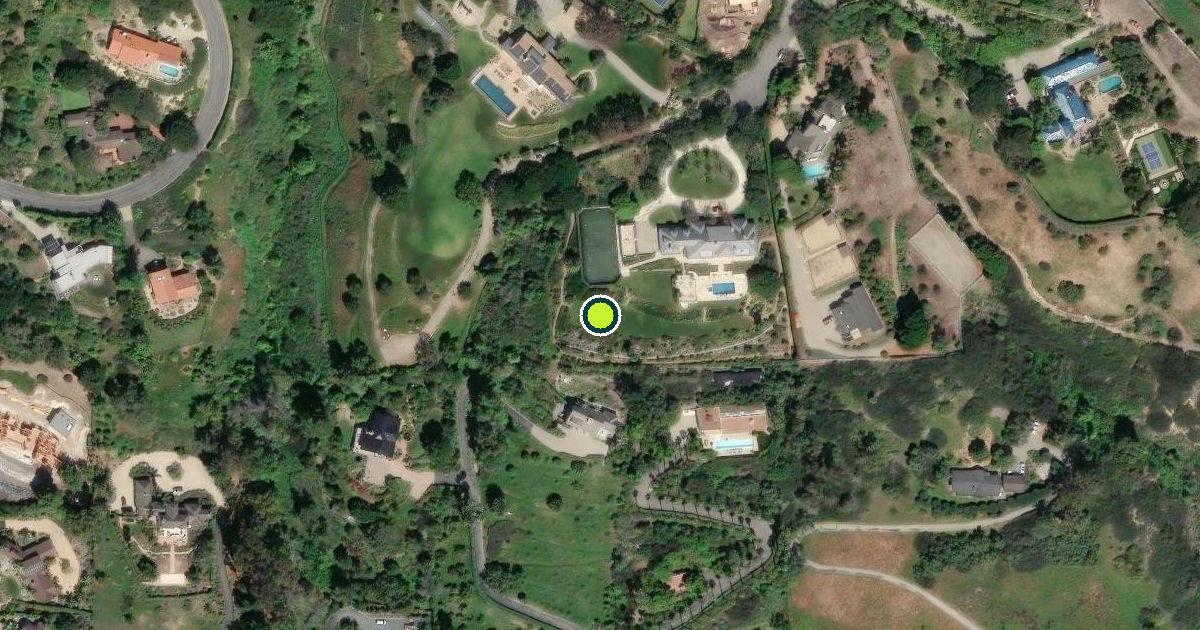Satellite view of Santa Barbara Pickleball Courts