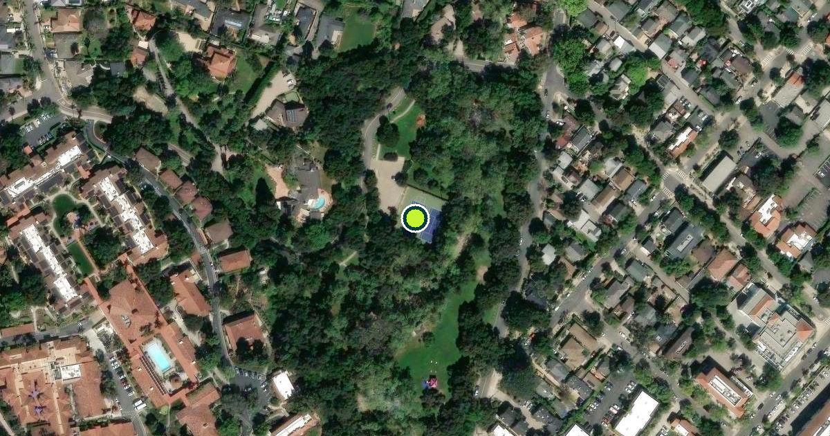 Satellite view of Santa Barbara Pickleball Courts
