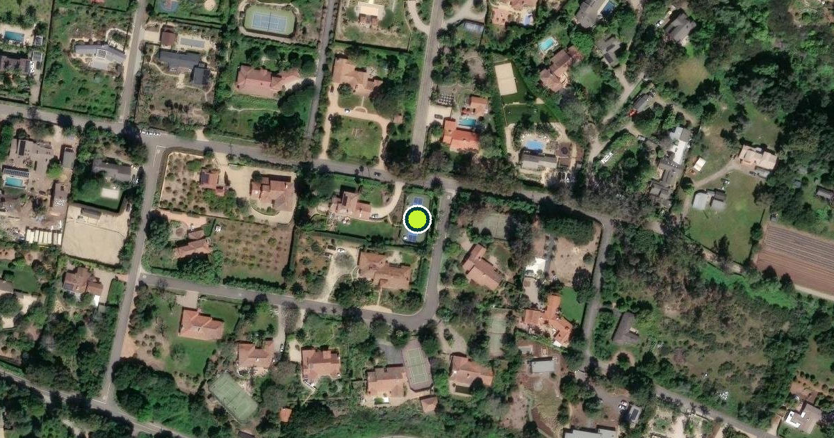 Satellite view of Santa Barbara Pickleball Courts