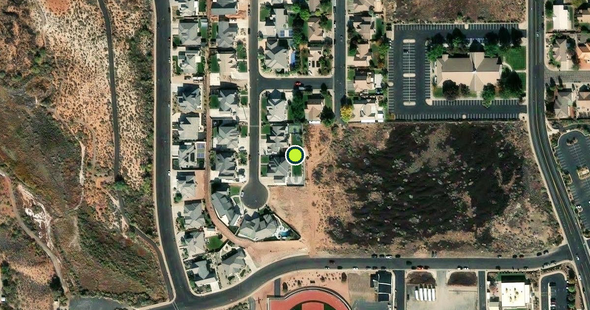 Satellite view of Santa Clara Pickleball Courts