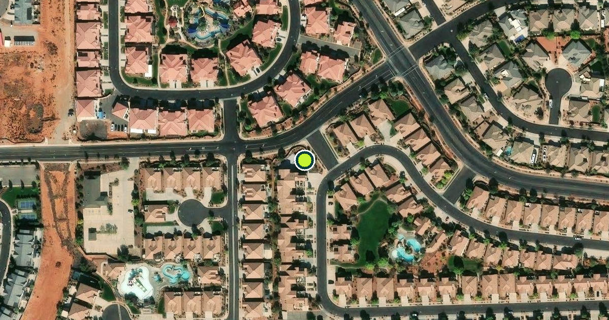 Satellite view of Santa Clara Pickleball Courts