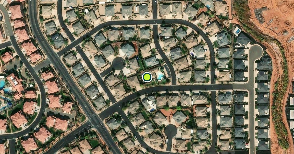Satellite view of Santa Clara Pickleball Courts